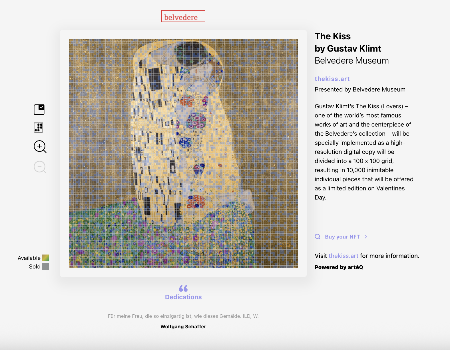 The Kiss by Gustav Klimt